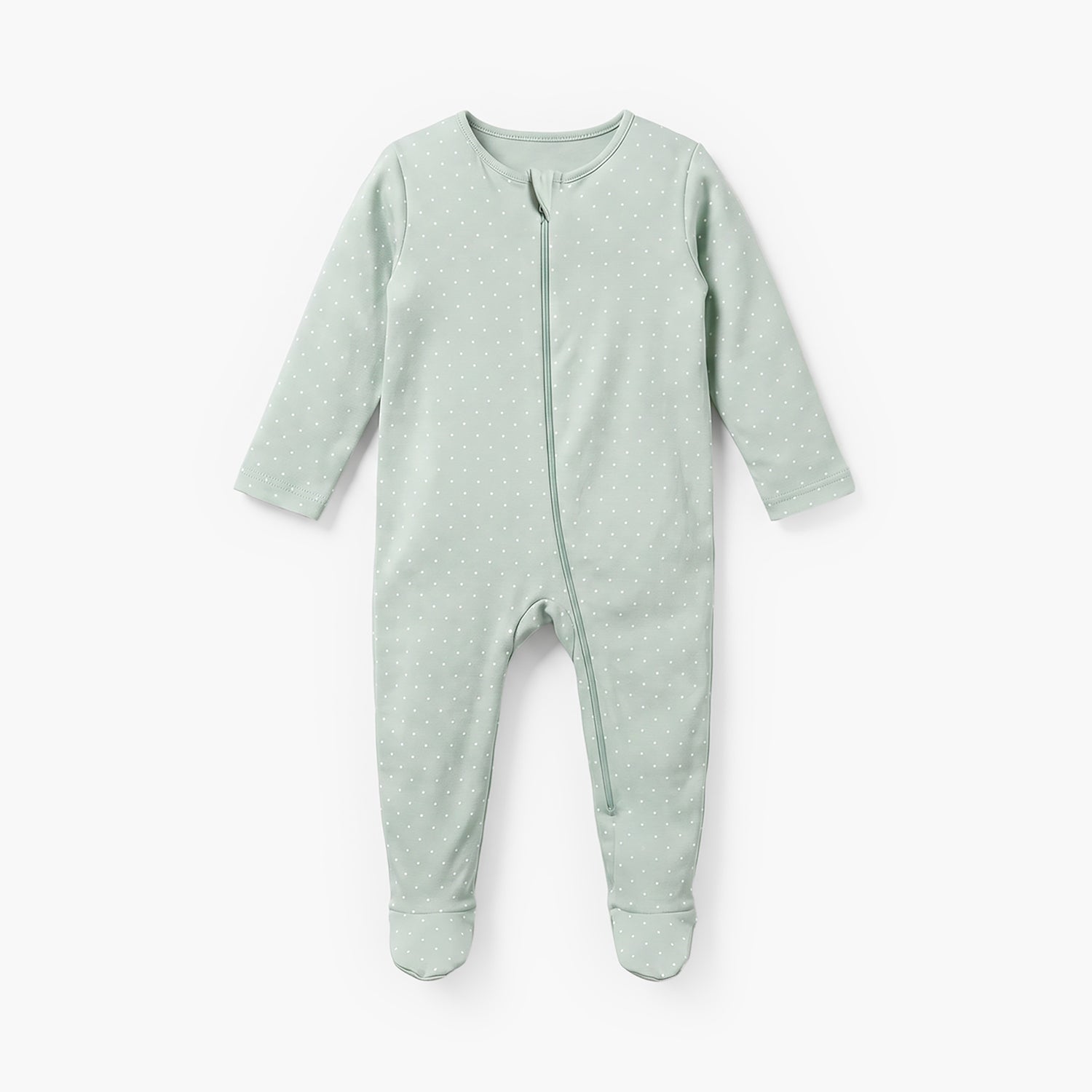 Pack of 5 Juniors Cotton Crew Neck Long Sleeve Sleepsuit with Zip Closure