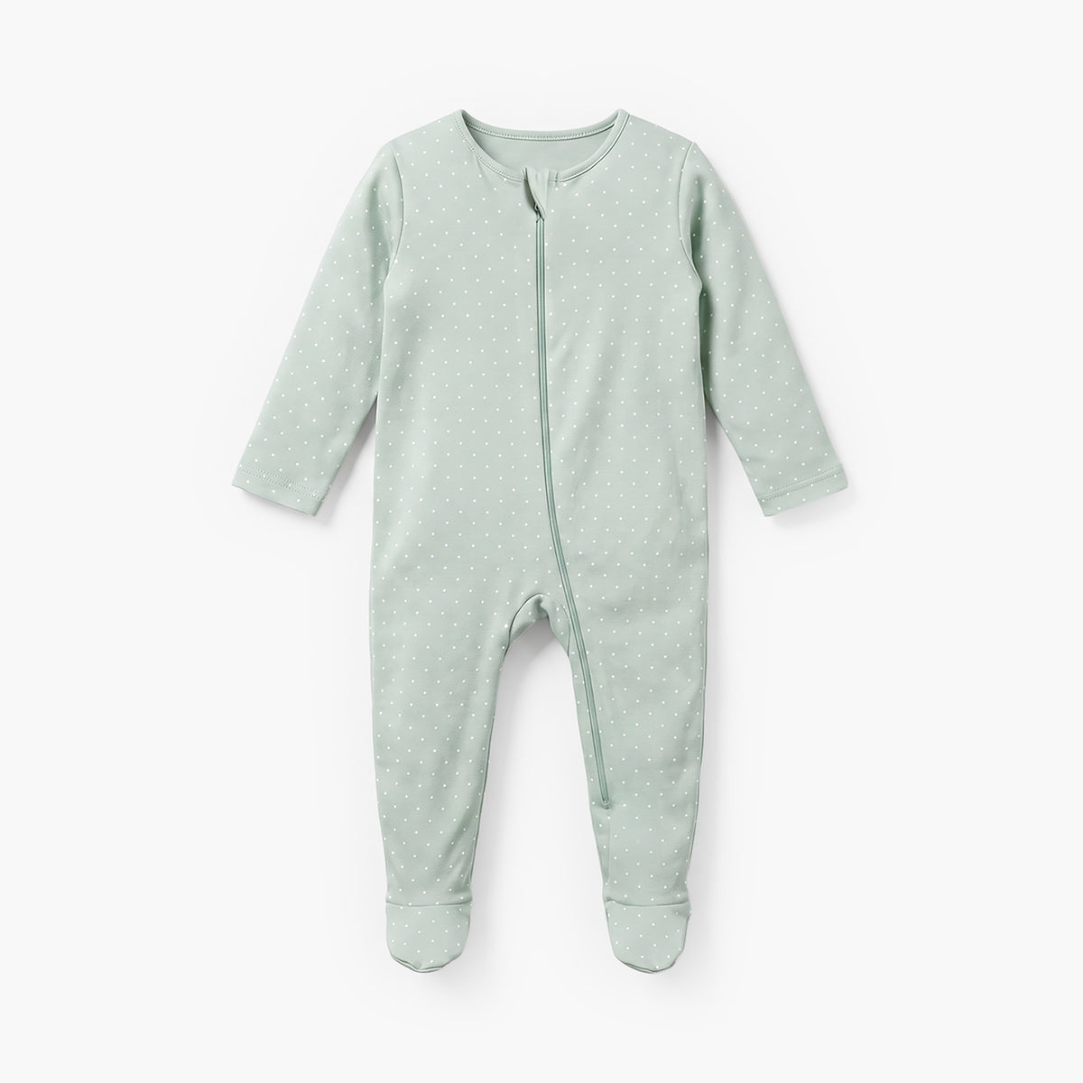 Pack of 5 Juniors Cotton Crew Neck Long Sleeve Sleepsuit with Zip Closure
