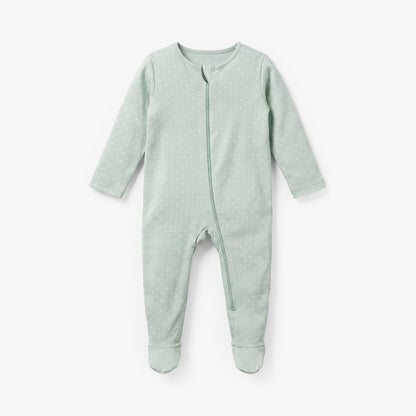 Pack of 5 Juniors Cotton Crew Neck Long Sleeve Sleepsuit with Zip Closure
