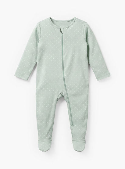 Pack of 5 Juniors Cotton Crew Neck Long Sleeve Sleepsuit with Zip Closure-baby-girls-clothing-nightwear-sleepsuits-image-6