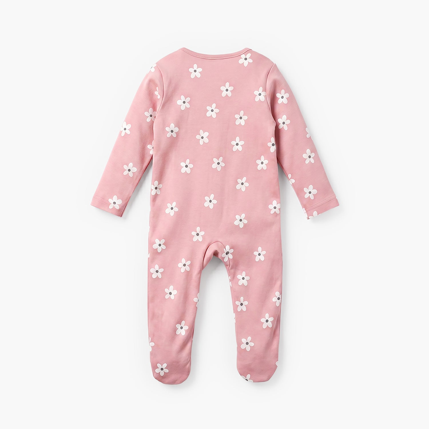 Pack of 5 Juniors Cotton Crew Neck Long Sleeve Sleepsuit with Zip Closure