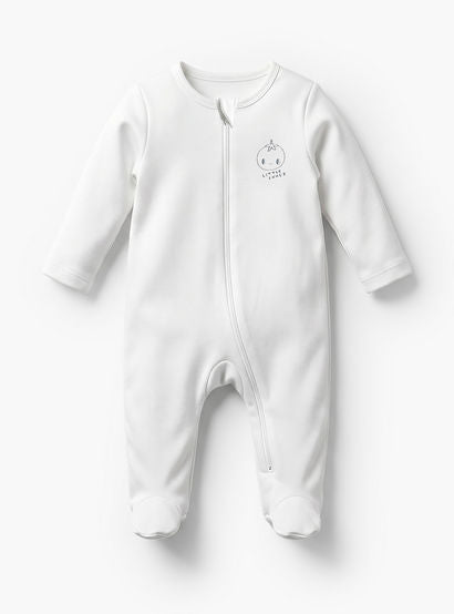 Pack of 5 Juniors Cotton Crew Neck Long Sleeve Sleepsuit with Zip Closure-baby-boys-clothing-nightwear-sleepsuits-image-4
