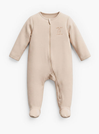 Pack of 5 Juniors Cotton Crew Neck Long Sleeve Sleepsuit with Zip Closure-baby-boys-clothing-nightwear-sleepsuits-image-6