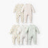 Pack of 5 Juniors Cotton Round Neck Long Sleeves Sleepsuit with Assorted Print - Green / 12-18 mths