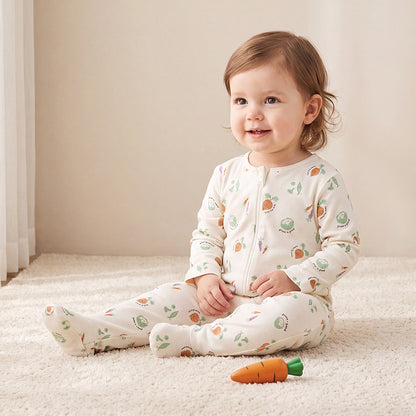Pack of 5 Juniors Cotton Round Neck Long Sleeves Sleepsuit with Assorted Print