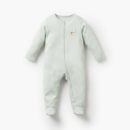 Pack of 5 Juniors Cotton Round Neck Long Sleeves Sleepsuit with Assorted Print