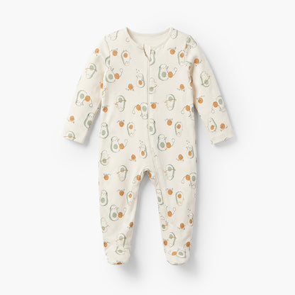 Pack of 5 Juniors Cotton Round Neck Long Sleeves Sleepsuit with Assorted Print