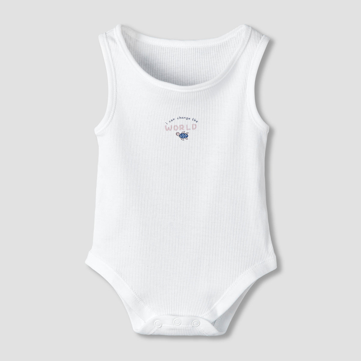 Pack of 5 Juniors Round Neck Sleeveless Bodysuit with Print