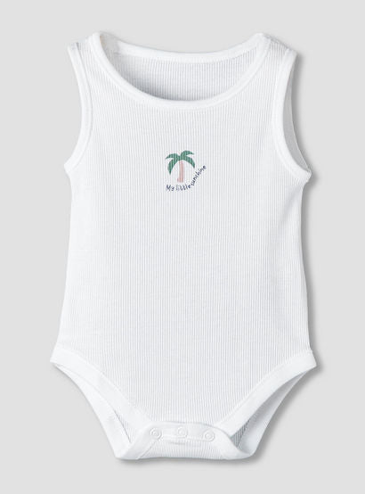 Pack of 5 Juniors Round Neck Sleeveless Bodysuit with Print-baby-boys-clothing-multipacks-image-4