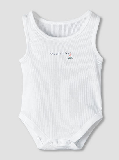 Pack of 5 Juniors Round Neck Sleeveless Bodysuit with Print-baby-boys-clothing-multipacks-image-5