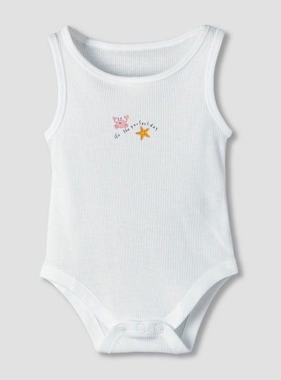 Pack of 5 Juniors Round Neck Sleeveless Bodysuit with Print-baby-boys-clothing-multipacks-image-6