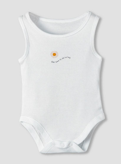Pack of 5 Juniors Round Neck Sleeveless Bodysuit with Print-baby-boys-clothing-multipacks-image-7