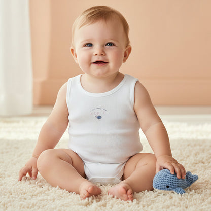 Pack of 5 Juniors Round Neck Sleeveless Bodysuit with Print