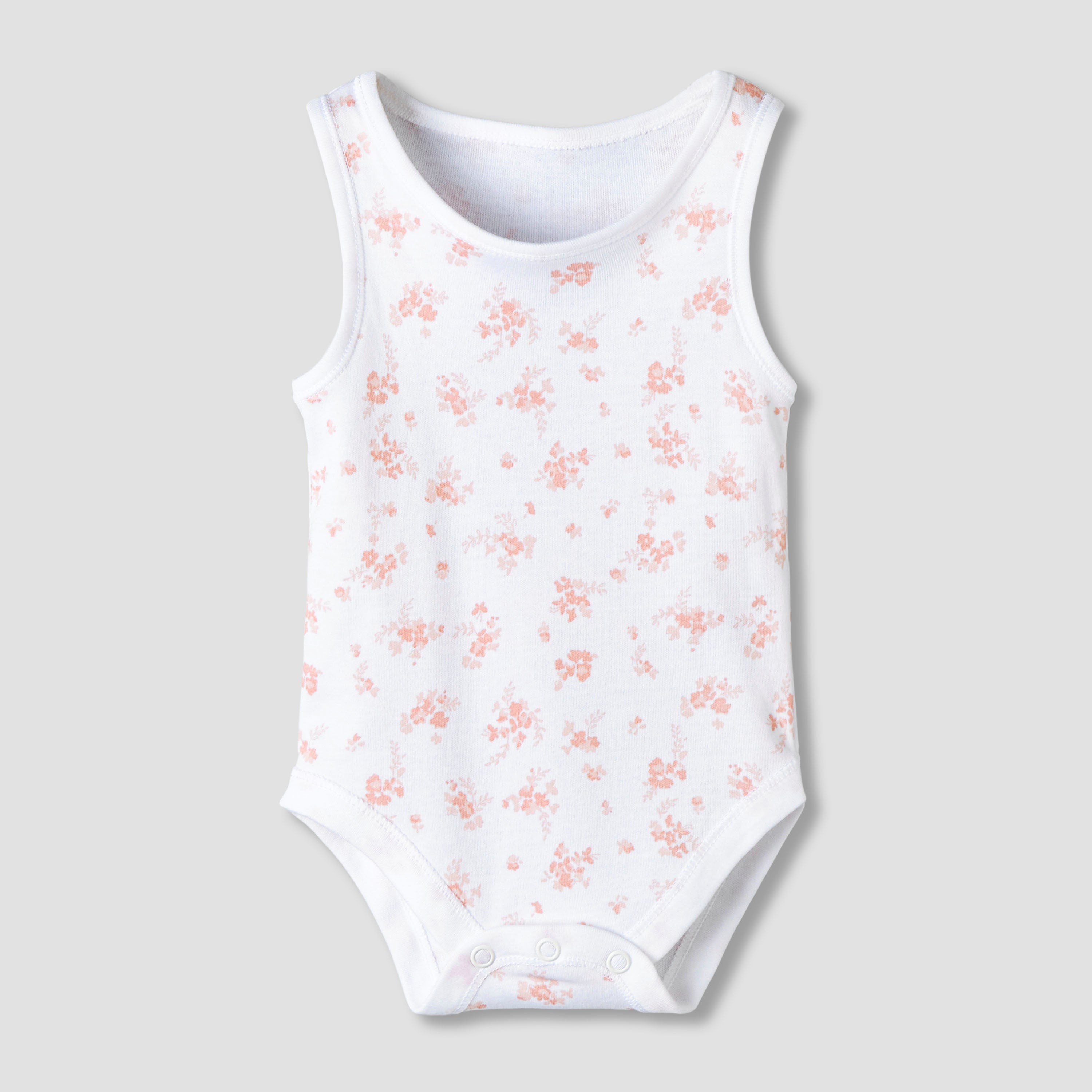 Pack of 7 Juniors Round Neck Sleeveless Bodysuit with Fun Prints