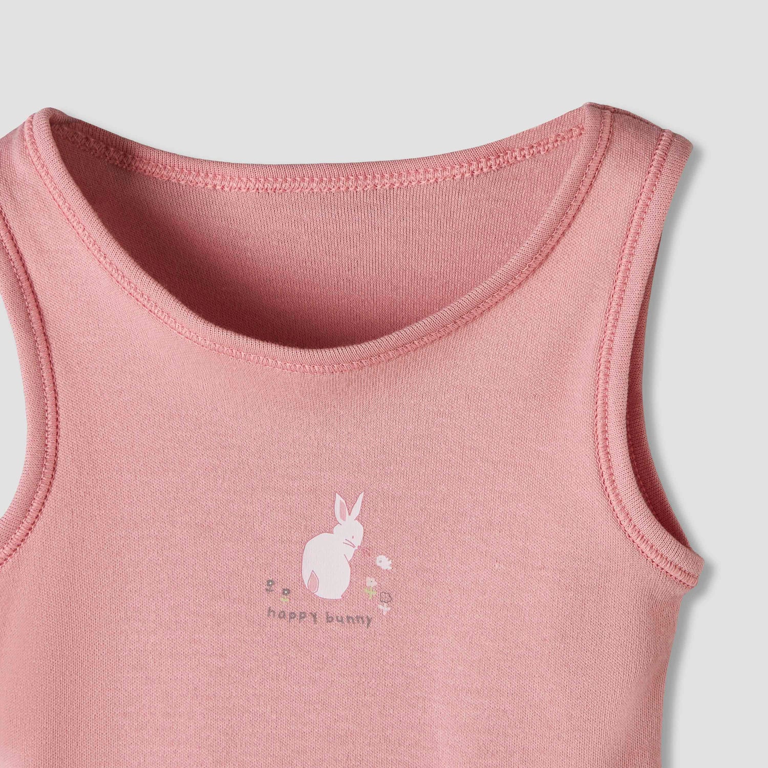 Pack of 7 Juniors Round Neck Sleeveless Bodysuit with Fun Prints