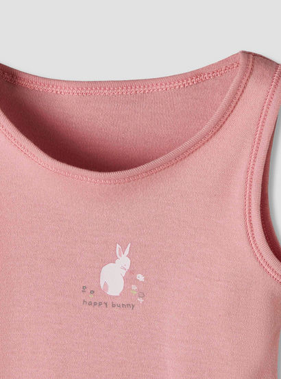 Pack of 7 Juniors Round Neck Sleeveless Bodysuit with Fun Prints-baby-girls-clothing-bodysuits-image-7