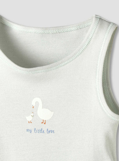 Pack of 7 Juniors Cotton Round Neck Sleeveless Bodysuit with Fun Prints-baby-girls-clothing-bodysuits-image-7