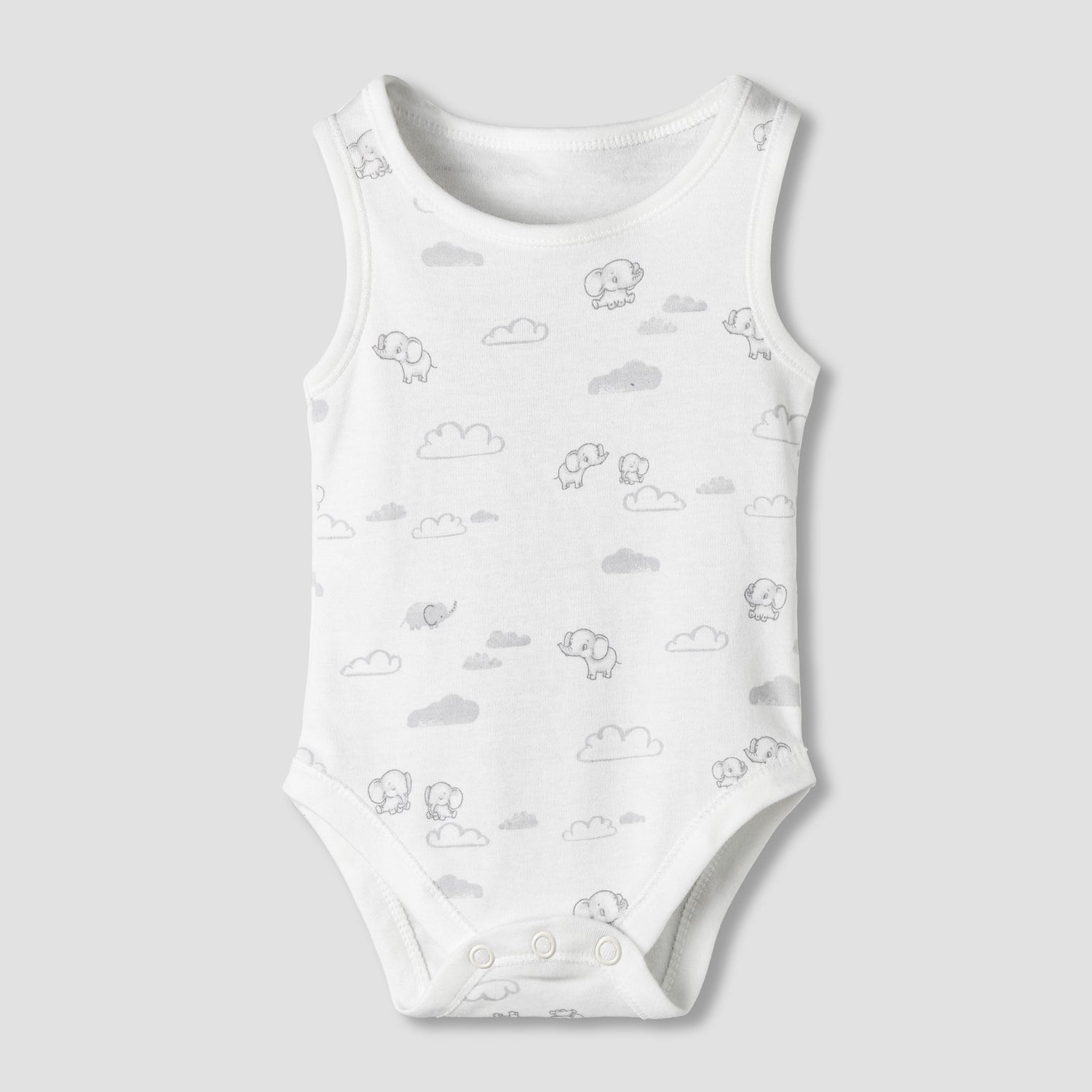 Pack of 7 Juniors Round Neck Sleeveless Bodysuit with Fun Prints