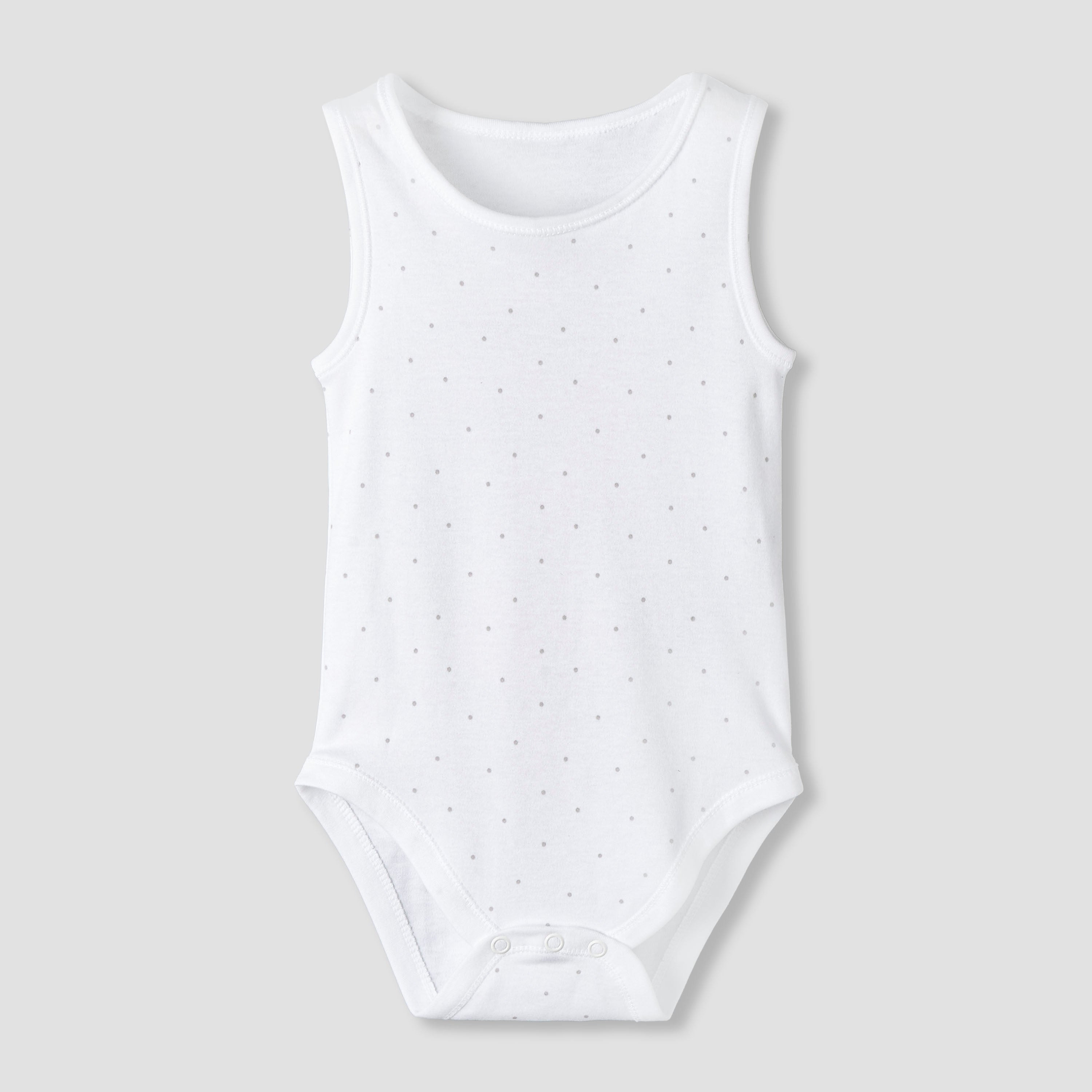Pack of 7 Juniors Round Neck Sleeveless Bodysuit with Fun Prints