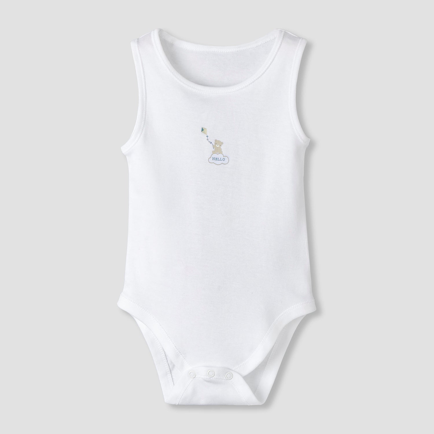 Pack of 7 Juniors Round Neck Sleeveless Bodysuit with Fun Prints