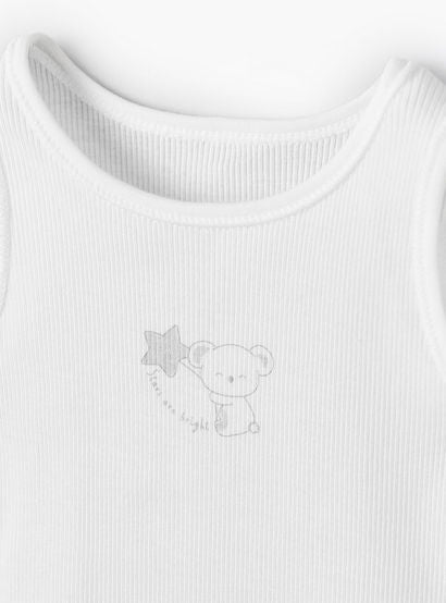 Pack of 10 Juniors Round Neck Sleeveless Bodysuit with Bear Print-baby-boys-clothing-multipacks-image-14