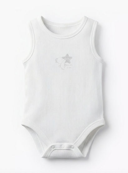 Pack of 10 Juniors Round Neck Sleeveless Bodysuit with Bear Print-baby-boys-clothing-multipacks-image-10