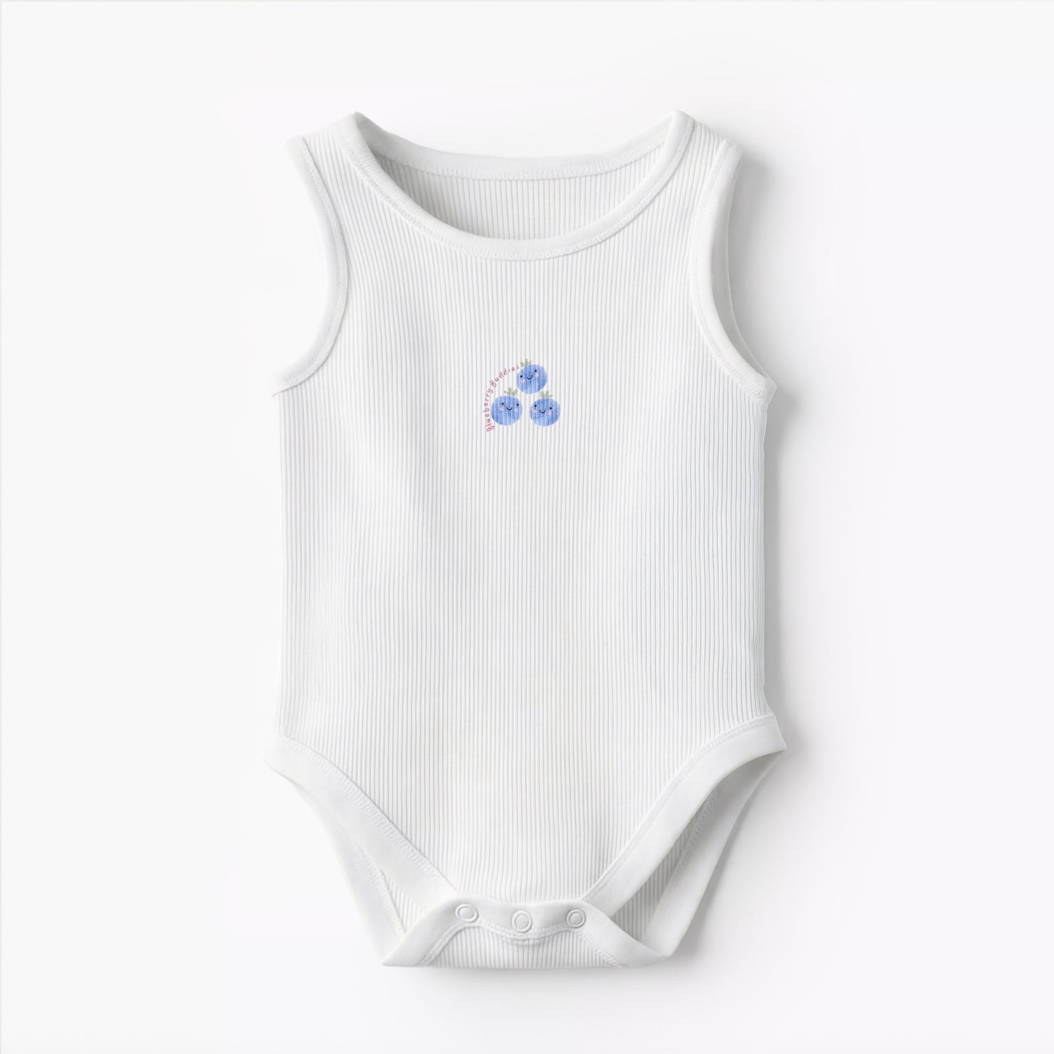 Pack of 10 Juniors Round Neck Sleeveless Bodysuit with Fruits Print