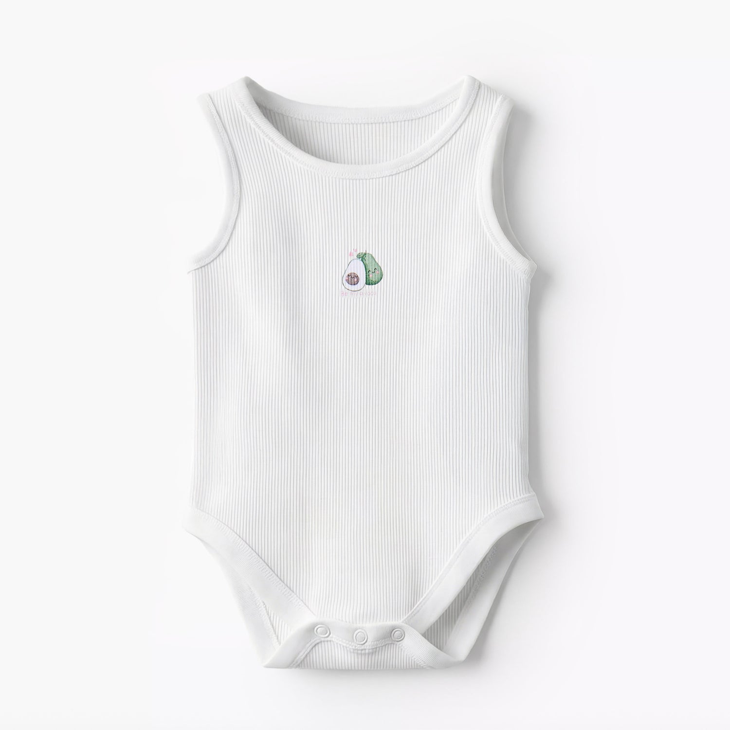 Pack of 10 Juniors Round Neck Sleeveless Bodysuit with Fruits Print