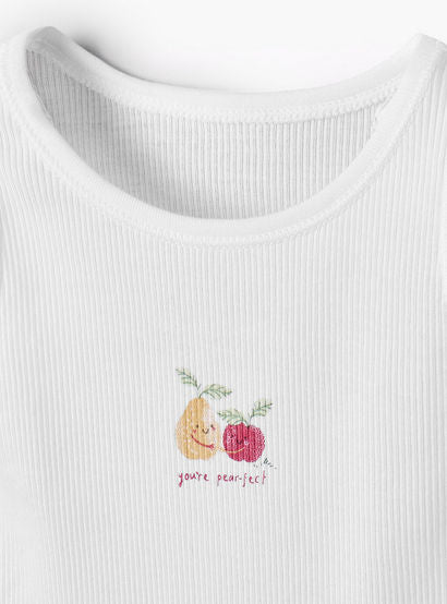Pack of 10 Juniors Round Neck Sleeveless Bodysuit with Fruits Print-baby-boys-clothing-multipacks-image-13