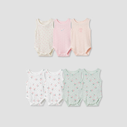 Juniors Assorted Sleeveless Bodysuit - Set of 7 - Multicolour / 12-18 mths