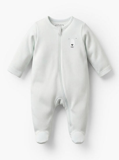 Pack of 7 Juniors Cotton Round Neck Long Sleeves Sleepsuit with Zip Closure-baby-girls-clothing-nightwear-sleepsuits-image-5