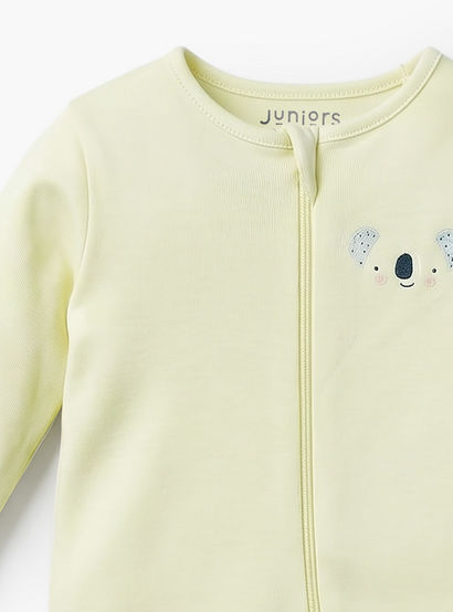 Pack of 7 Juniors Cotton Round Neck Long Sleeves Sleepsuit with Zip Closure-baby-girls-clothing-nightwear-sleepsuits-image-10