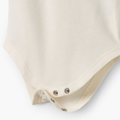 Pack of 7 Juniors Cotton Round Neck Sleeveless Bodysuit with Snap Button Closure