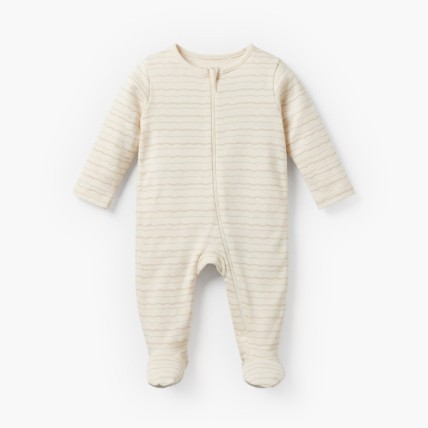 Pack of 7 Juniors Cotton Round Neck Long Sleeves Sleepsuit with Zip Closure