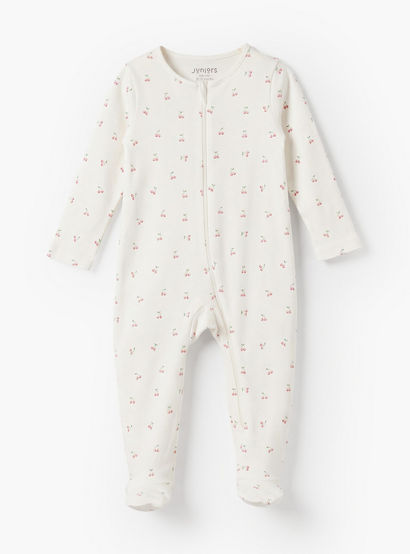 Pack of 7 Juniors Cotton Round Neck Long Sleeves Sleepsuit with Zip Closure-baby-girls-clothing-nightwear-sleepsuits-image-6