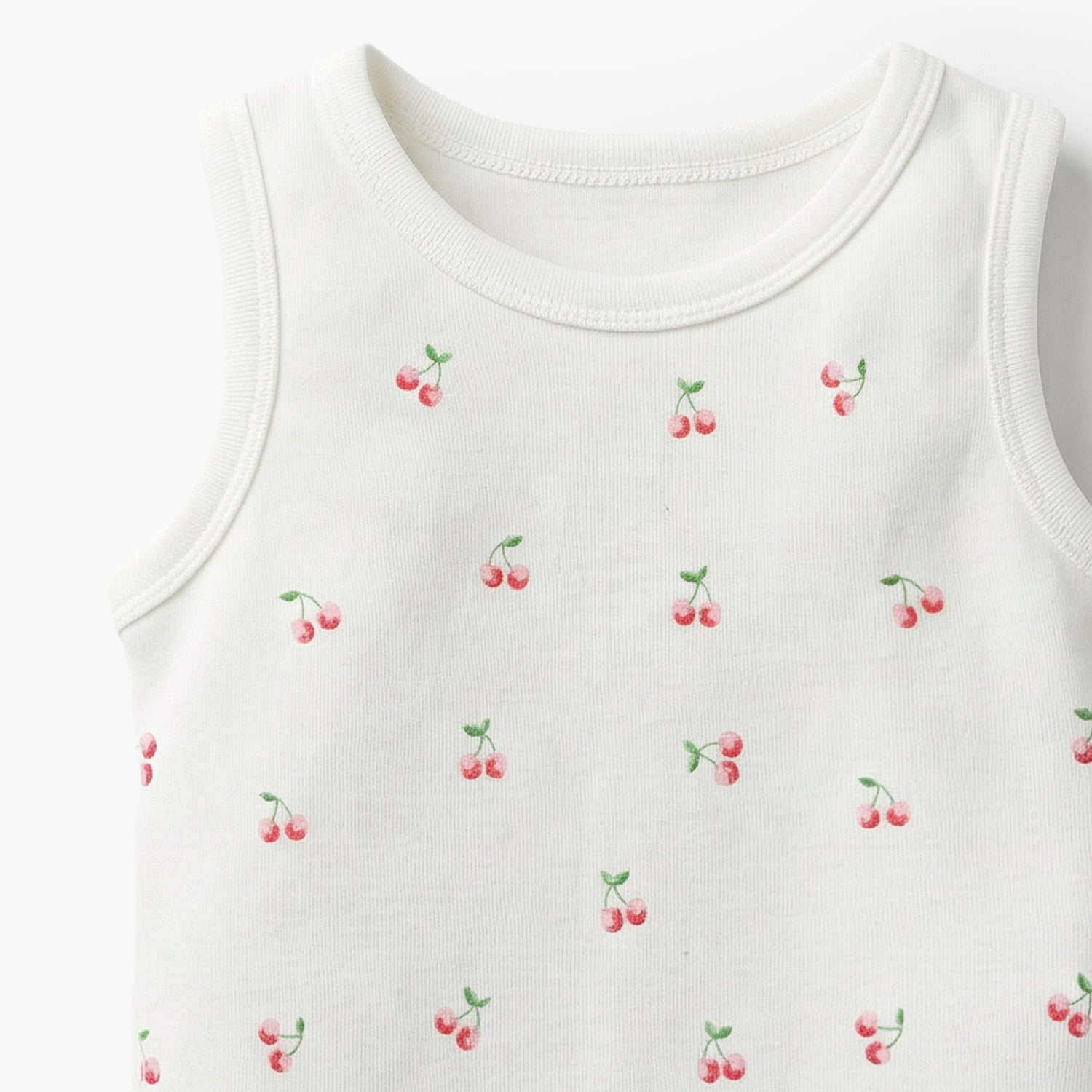 Pack of 5 Juniors Cotton Crew Neck Sleeveless Bodysuit with Snap Button Closure