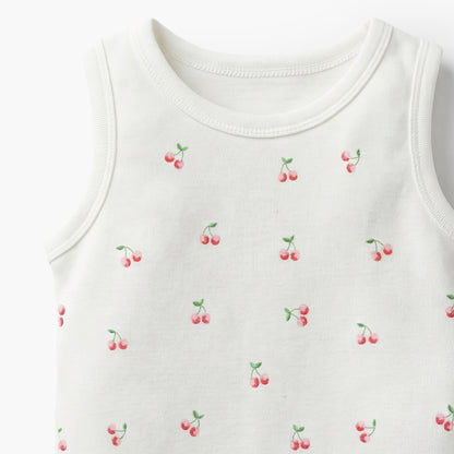Pack of 5 Juniors Cotton Crew Neck Sleeveless Bodysuit with Snap Button Closure