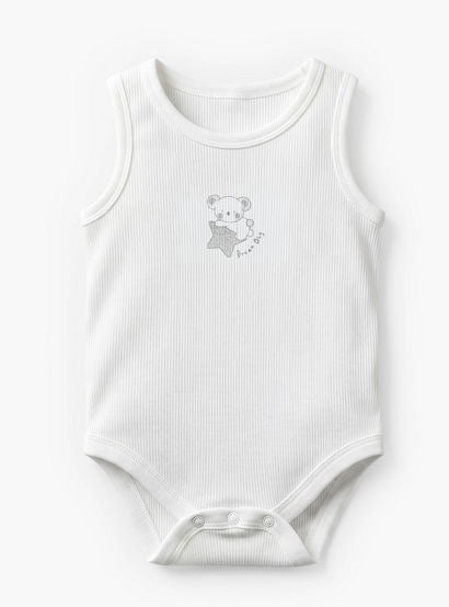 Pack of 5 Juniors Crew Neck Sleeveless Bodysuit with Print-baby-boys-clothing-bodysuits-image-3