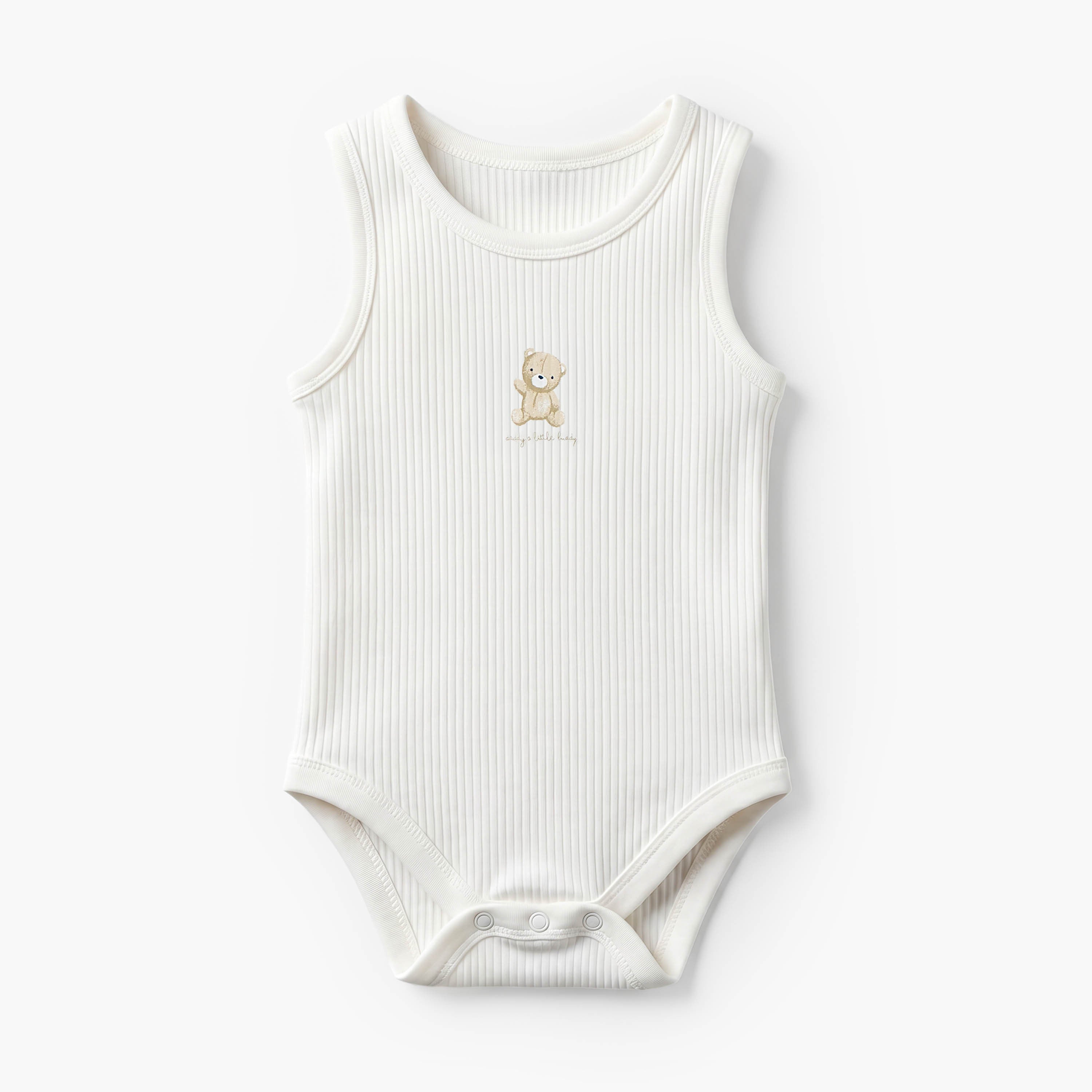 Pack of 5 Juniors Crew Neck Sleeveless Bodysuit with Assorted Print - image 3