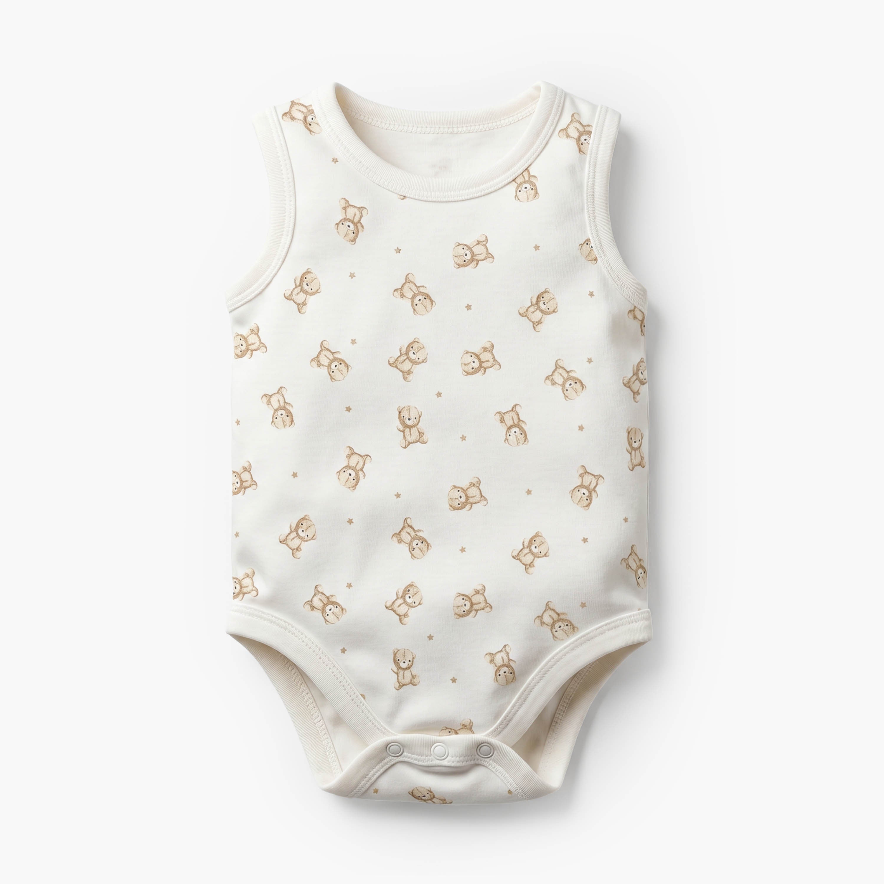 Pack of 5 Juniors Crew Neck Sleeveless Bodysuit with Assorted Print - image 4