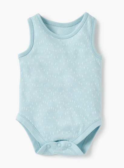 Juniors Assorted Sleeveless Bodysuit - Set of 5-baby-girls-clothing-bodysuits-image-4