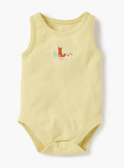 Juniors Assorted Sleeveless Bodysuit - Set of 5-baby-girls-clothing-bodysuits-image-6