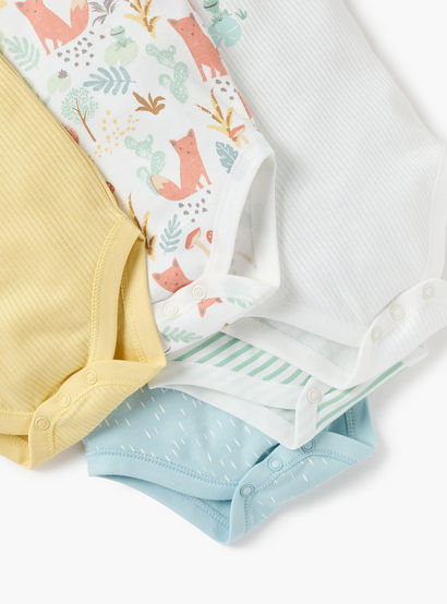 Juniors Assorted Sleeveless Bodysuit - Set of 5-baby-girls-clothing-bodysuits-image-8