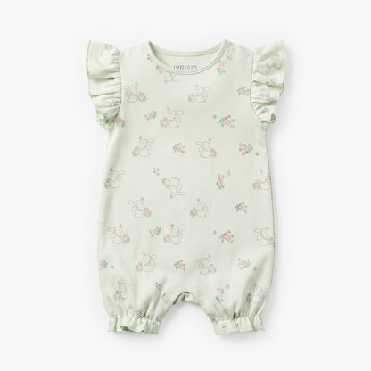 Pack of 4 Juniors Round Neck Short Sleeves Romper with Print