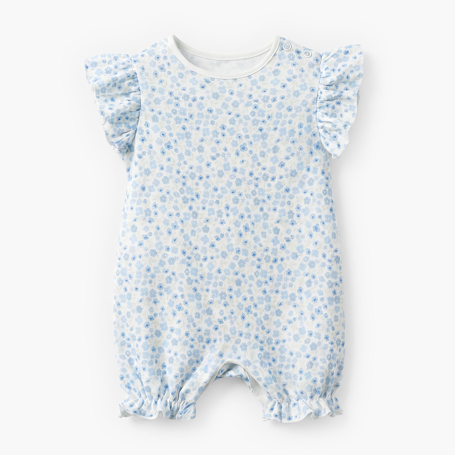 Pack of 4 Juniors Round Neck Short Sleeves Romper with Print