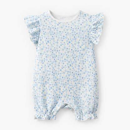 Pack of 4 Juniors Round Neck Short Sleeves Romper with Print
