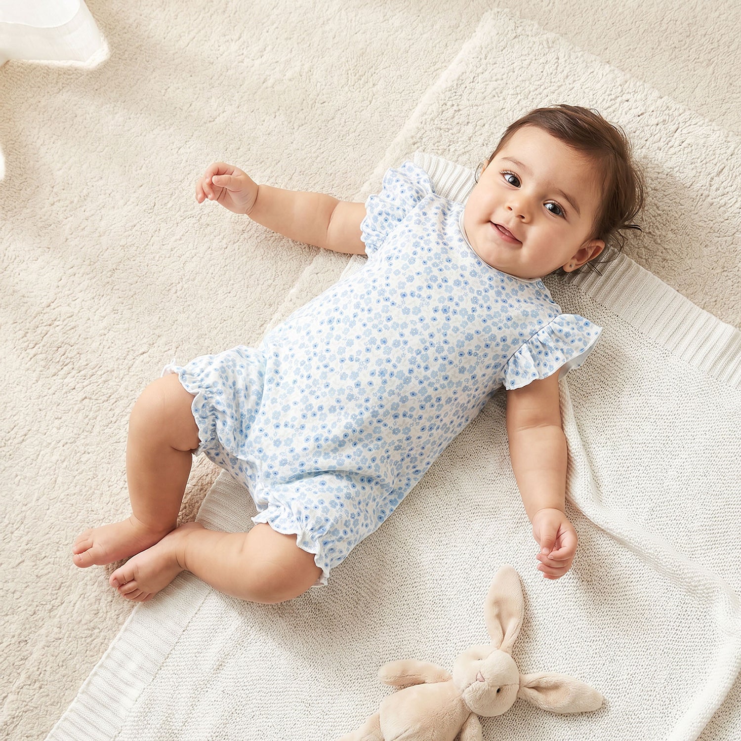 Pack of 4 Juniors Round Neck Short Sleeves Romper with Print