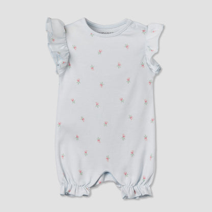Pack of 4 Juniors Round Neck Short Sleeves Romper with Assorted Prints