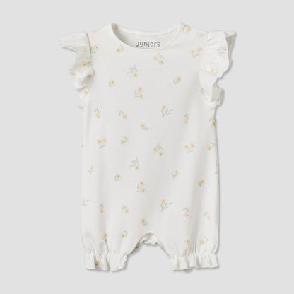 Pack of 4 Juniors Round Neck Short Sleeves Romper with Assorted Prints