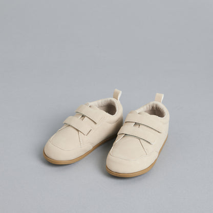Plain Sneakers with Hook and Loop Closure